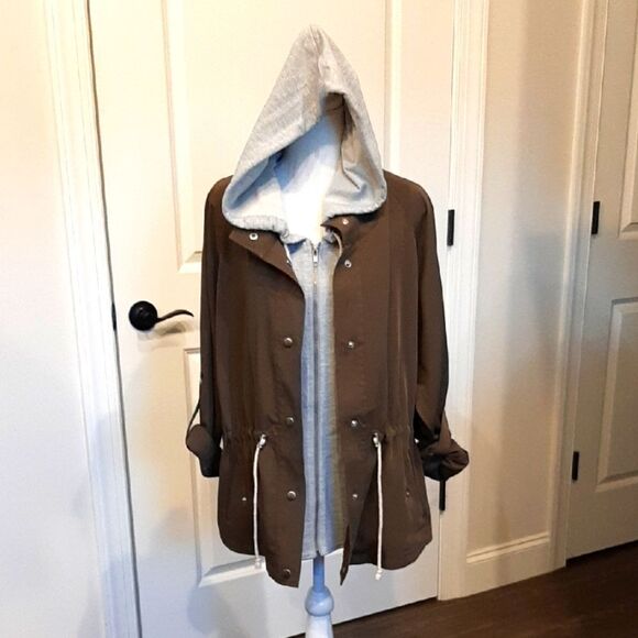 Hyve Olive Green Hooded Jacket - Picture 1 of 13
